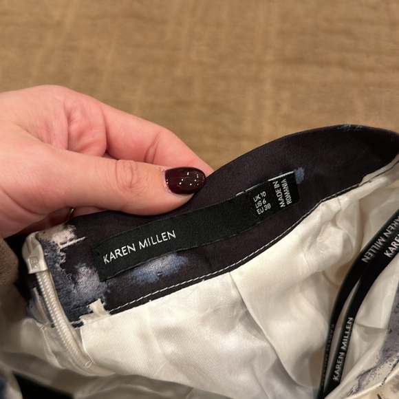 Karen Millen Black & White Skirt - Picture 3 of 4